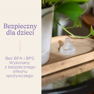 Smoczki Lansinoh S 1+ – Naturalne karmienie, miękki silikon, mniej kolek | 2 sztuki