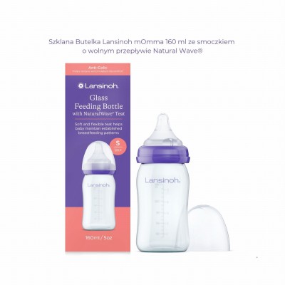 Szklana butelka Lansinoh 160 ml – Bezpieczny, ekologiczny wybór od pierwszych dni Szklana butelka Lansinoh 160 ml – Bezpieczny, ekologiczny wybór od pierwszych dni