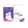 Butelki do karmienia ze smoczkami o rozmiarach S i M Natural Wave Lansinoh | Zestaw startowy