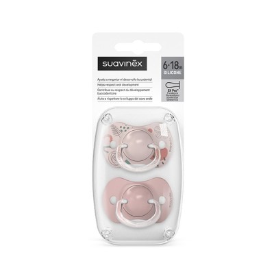 Suavinex SX Pro 6–18m | Smoczki fizjologiczne silikonowe | 2 sztuki | Różowe | A Walk in the Park Suavinex SX Pro 6–18m | Smoczki fizjologiczne silikonowe | 2 sztuki | Różowe | A Walk in the Park