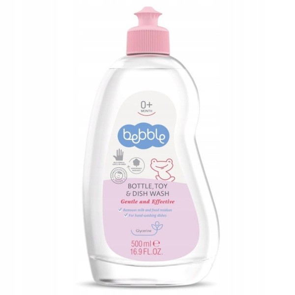 Bocioland Bebble płyn do mycia butelek smoczków i zabawek 500 ml