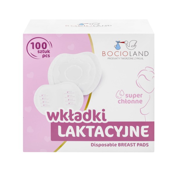 Bocioland wkładki laktacyjne superabsorbent 100 sztuk