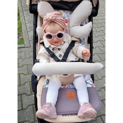 Wkładka do spacerówki Velvet z poduszką i ochraniaczami | Zestaw Infantilo