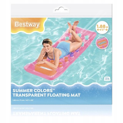 Materac do Pływania Bestway Różowy 188x71 cm | Wygoda i Trwałość na Lato