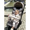 Infantilo wkładka do wózka spacerówki dwustronny zestaw 4w1 Velvet lemon beige beżowy