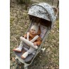 Infantilo wkładka do wózka spacerówki dwustronny zestaw 4w1 Velvet forest friends beżowy
