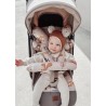 Infantilo wkładka do wózka spacerówki dwustronny zestaw 4w1 Velvet forest friends beżowy
