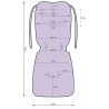 Infantilo wkładka do wózka spacerówki dwustronny zestaw 4w1 Velvet spring meadow lukrowy