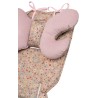 Infantilo wkładka do wózka spacerówki dwustronny zestaw 4w1 Velvet spring meadow lukrowy