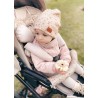 Infantilo wkładka do wózka spacerówki dwustronny zestaw 4w1 Velvet spring meadow lukrowy