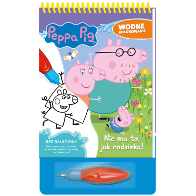 Świnka Peppa kolorowanka wodna z zadaniami – Nie ma to jak rodzinka! Świnka Peppa kolorowanka wodna z zadaniami – Nie ma to jak rodzinka!