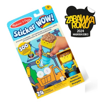 STICKER WOW! Buldożer – Zabawka Roku 2024, kreatywna zabawa dla dzieci 3+ STICKER WOW! Buldożer – Zabawka Roku 2024, kreatywna zabawa dla dzieci 3+