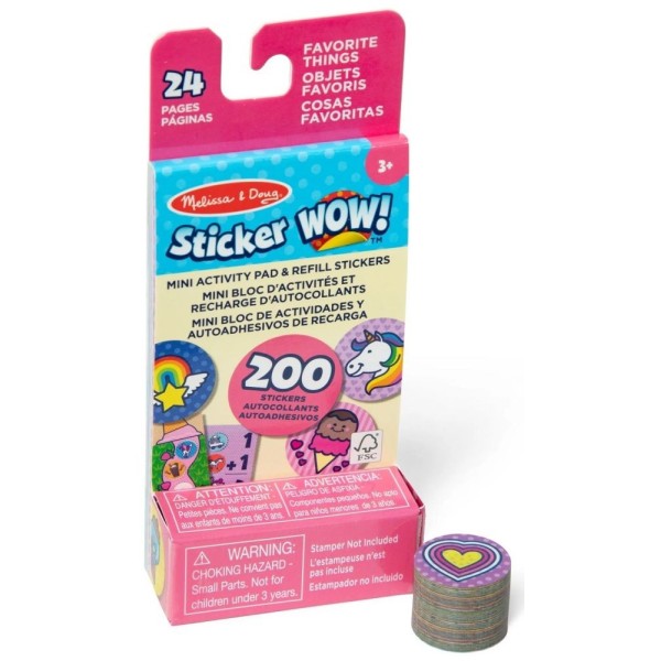 Sticker wow naklejki z mini książeczką | Uzupełnienie Melissa & Doug