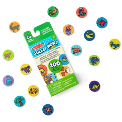 STICKER WOW! Dinozaury – Książeczka i 200 Naklejek | Kreatywny Zestaw dla Dzieci 3+ STICKER WOW! Dinozaury – Książeczka i 200 Naklejek | Kreatywny Zestaw dla Dzieci 3+