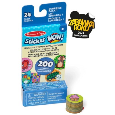 STICKER WOW! – Naklejki Niespodzianki i Mini Książeczka | Kreatywna Zabawa dla Dzieci 3+ STICKER WOW! – Naklejki Niespodzianki i Mini Książeczka | Kreatywna Zabawa dla Dzieci 3+