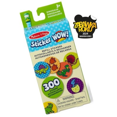 Sticker WOW! Dinozaury – 300 Naklejek dla Dzieci 3+ | Kreatywna Zabawa Sticker WOW! Dinozaury – 300 Naklejek dla Dzieci 3+ | Kreatywna Zabawa