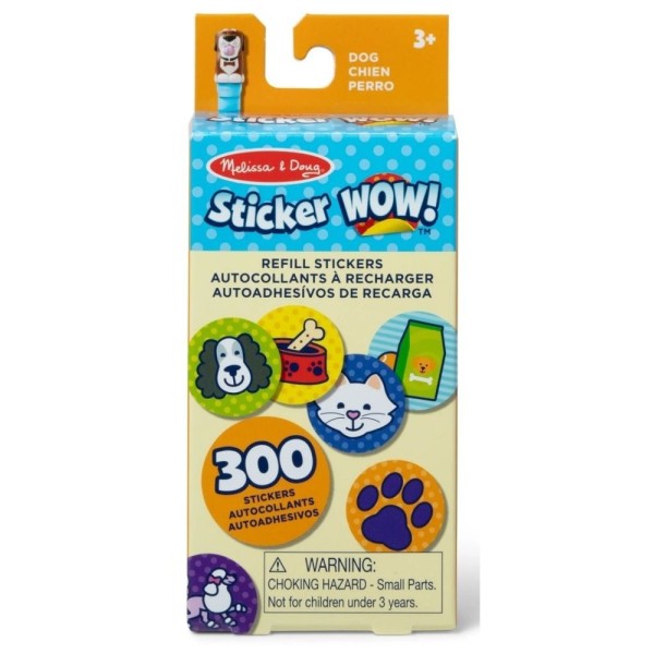 Sticker wow 300 naklejek pies| Uzupełnienie do stempelków Melissa & Doug