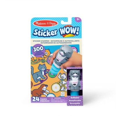 Sticker WOW! Kot – książeczka z pieczątką i 300 naklejkami | Zabawka Roku 2024 Sticker WOW! Kot – książeczka z pieczątką i 300 naklejkami | Zabawka Roku 2024