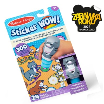 Sticker WOW! Kot – książeczka z pieczątką i 300 naklejkami | Zabawka Roku 2024 Sticker WOW! Kot – książeczka z pieczątką i 300 naklejkami | Zabawka Roku 2024