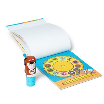 Sticker WOW! Piesek – książeczka ze stempelkiem i naklejkami | Zabawka Roku 2024 | Melissa & Doug