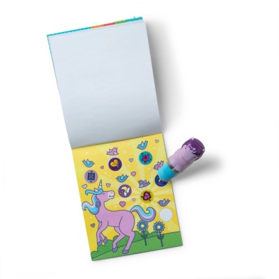 Sticker WOW! Jednorożec – kreatywna książeczka z naklejkami i stempelkiem | Melissa & Doug Sticker WOW! Jednorożec – kreatywna książeczka z naklejkami i stempelkiem | Melissa & Doug
