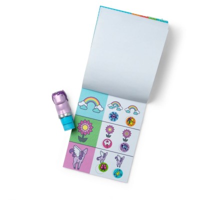 Sticker WOW! Jednorożec – kreatywna książeczka z naklejkami i stempelkiem | Melissa & Doug Sticker WOW! Jednorożec – kreatywna książeczka z naklejkami i stempelkiem | Melissa & Doug