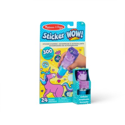 Sticker WOW! Jednorożec – kreatywna książeczka z naklejkami i stempelkiem | Melissa & Doug Sticker WOW! Jednorożec – kreatywna książeczka z naklejkami i stempelkiem | Melissa & Doug