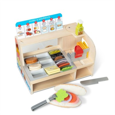 Bar Kanapkowy Melissa & Doug – zestaw do kreatywnej zabawy w gotowanie dla dzieci 3+ Bar Kanapkowy Melissa & Doug – zestaw do kreatywnej zabawy w gotowanie dla dzieci 3+