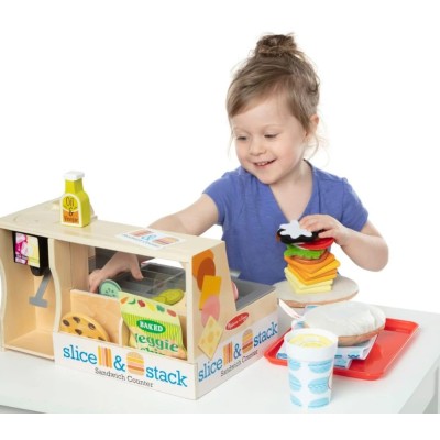 Bar Kanapkowy Melissa & Doug – zestaw do kreatywnej zabawy w gotowanie dla dzieci 3+ Bar Kanapkowy Melissa & Doug – zestaw do kreatywnej zabawy w gotowanie dla dzieci 3+