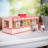 Drewniana stajnia z 8 końmi Melissa & Doug | zabawka edukacyjna dla dzieci 3+
