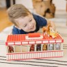 Drewniana stajnia z 8 końmi Melissa & Doug | zabawka edukacyjna dla dzieci 3+