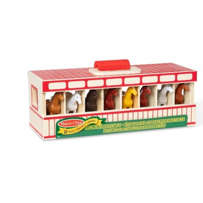 Drewniana stajnia z końmi Melissa & Doug – zestaw edukacyjny dla dzieci 3+ Drewniana stajnia z końmi Melissa & Doug – zestaw edukacyjny dla dzieci 3+