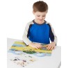 Naklejki ze zwierzętami safari wielorazowe | dwustronna plansza 4+ Melissa & Doug