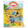 Naklejki ze zwierzętami safari wielorazowe | dwustronna plansza 4+ Melissa & Doug