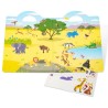 Naklejki ze zwierzętami safari wielorazowe | dwustronna plansza 4+ Melissa & Doug