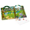 Naklejki ze zwierzętami safari wielorazowe | dwustronna plansza 4+ Melissa & Doug