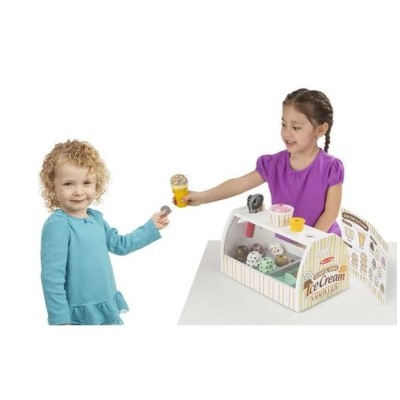 Drewniana lodziarnia Melissa & Doug – edukacyjna zabawka sklepikowa dla dzieci 3+