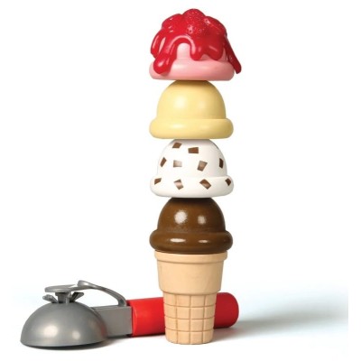 Drewniana lodziarnia Melissa & Doug – edukacyjna zabawka sklepikowa dla dzieci 3+
