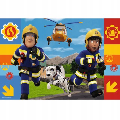 Puzzle Strażak Sam 100 elementów – dla dzieci | Zawsze pomocny | Trefl 16518