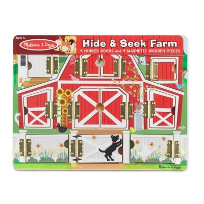 Wesoła farma drewniana zabawka Melissa & Doug – edukacyjna układanka dla dzieci 3+ Wesoła farma drewniana zabawka Melissa & Doug – edukacyjna układanka dla dzieci 3+