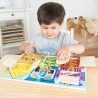 Tablica motoryczna z zamkami Melissa & Doug | rozwój motoryki i koncentracji dla dzieci 3+