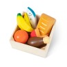 Drewniane produkty spożywcze dla dzieci Melissa & Doug | 4 skrzynki z jedzeniem do zabawy 2+