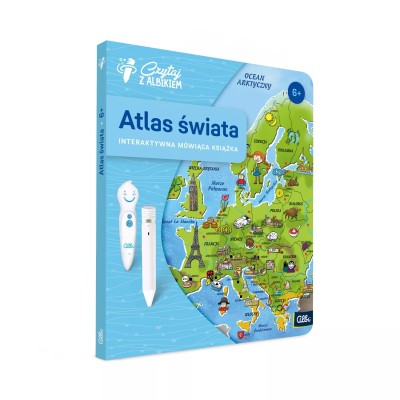 Atlas Świata 6+ – Bajkowa podróż po kontynentach z interaktywną książką i piórem Albik! Atlas Świata 6+ – Bajkowa podróż po kontynentach z interaktywną książką i piórem Albik!