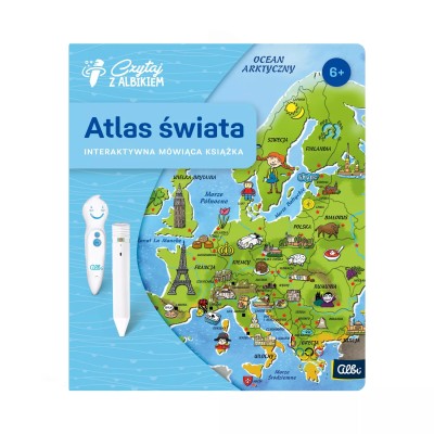 Atlas Świata 6+ – Bajkowa podróż po kontynentach z interaktywną książką i piórem Albik! Atlas Świata 6+ – Bajkowa podróż po kontynentach z interaktywną książką i piórem Albik!