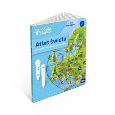 Atlas Świata 6+ – Bajkowa podróż po kontynentach z interaktywną książką i piórem Albik! Atlas Świata 6+ – Bajkowa podróż po kontynentach z interaktywną książką i piórem Albik!