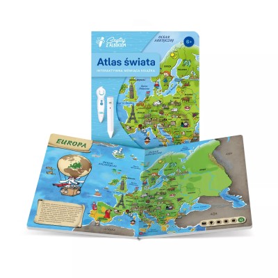 Atlas Świata 6+ – Bajkowa podróż po kontynentach z interaktywną książką i piórem Albik! Atlas Świata 6+ – Bajkowa podróż po kontynentach z interaktywną książką i piórem Albik!