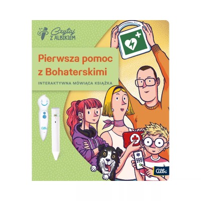 Pierwsza pomoc z Bohaterskimi 7+ – Interaktywna książka Albik Pierwsza pomoc z Bohaterskimi 7+ – Interaktywna książka Albik