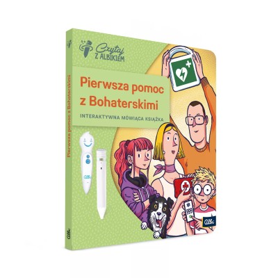 Pierwsza pomoc z Bohaterskimi 7+ – Interaktywna książka Albik Pierwsza pomoc z Bohaterskimi 7+ – Interaktywna książka Albik
