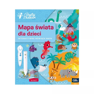 Mapa Świata dla Dzieci 4+ – Interaktywna Nauka z Albikiem | Edukacja przez Zabawę