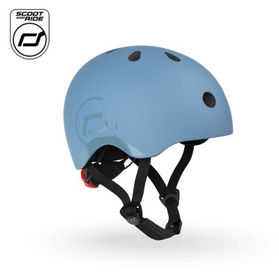 Kask dziecięcy Scoot & Ride S-M – lekki, regulowany, z lampką LED Kask dziecięcy Scoot & Ride S-M – lekki, regulowany, z lampką LED